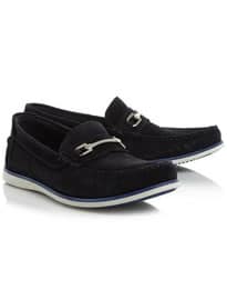 Bronn Navy Snaffle Bit Contrast Sole Loafer Shoe