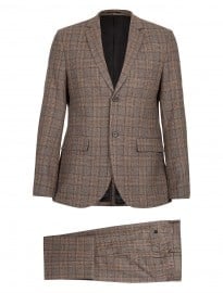 Topman Premium Brown Checked Suit