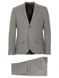 Topman Premium Grey Herringbone Suit