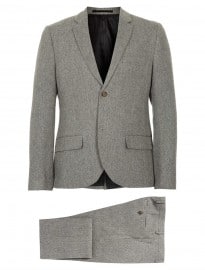 Topman Premium Grey Herringbone Suit