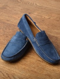 Royal Blue Suede Loafers