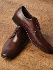 Brown Leather Derby Shoes