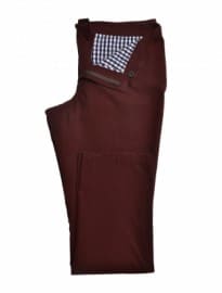 Burgundy Washed Cotton Chino