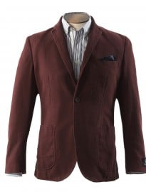 Burgundy Washed Cotton Jacket