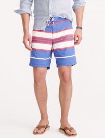 J. Crew 9 Board Short In Oxford Blue Stripe