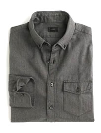 J. Crew Brushed Twill Shirt In Herringbone