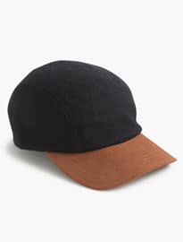 J. Crew Five-panel Wool And Suede Baseball Cap
