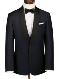Midnight Blue Shawl Collar Slim Fot Dinner Suit Jacket