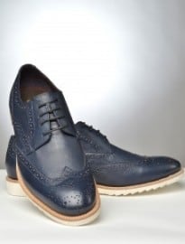 Navy Leather Brogues