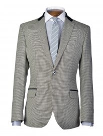 Black & White Dogstooth Evening Jacket