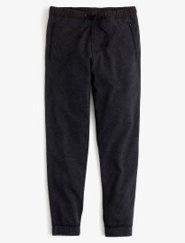 J. Crew Slim Marled Sweatpant In Black