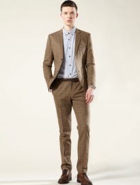 Topman Biscotti Check Heritage Suit