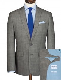 Grey Canning Glen Check Slim Fit Business Suit