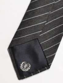 Charcoal With Ice Blue Stripe Tie