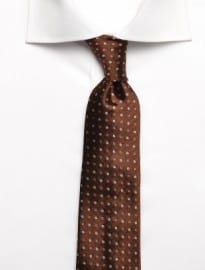 Brown With Micro Geometric Tie