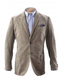 Washed Grey Cord Slim Fit Jacket