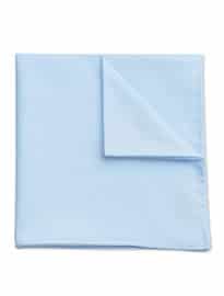 Sky Plain Cotton Pocket Square