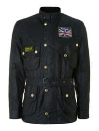 Barbour Union Jack Lined Motorcycle Jacket