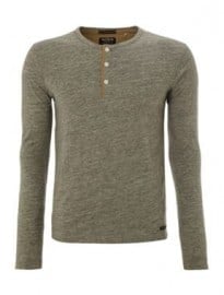 Jack & Jones Long-sleeved Rugged Marl Grandad T-shirt