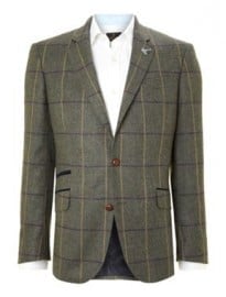Simon Carter Herringbone Window Pane Check Blazer