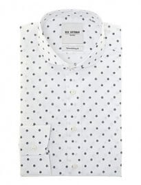 Ben Sherman Polka Dot Print Penny Collar Slim Fit Shirt