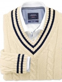 Cream Cricket Jumper