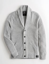 Shaker-stitch Shawl Cardigan