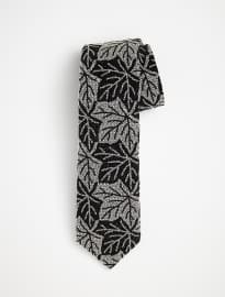 All Fall In X Marwood Fragile Lace Tie - Ecru/black Print Over Black Silk