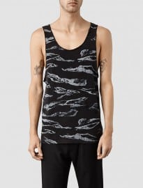Allsaints Ripped Camo Vest