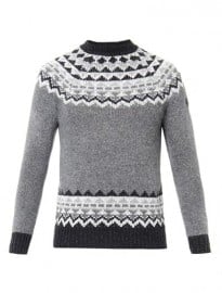 Moncler W Fair Isle Intarsia-knit Sweater 212853