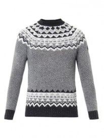Moncler W Fair Isle Intarsia-knit Sweater 212853