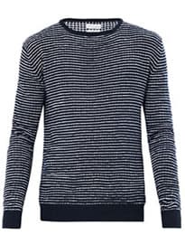 Richard James Striped Linen Knit Sweater 188910