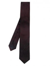 Alexander Mcqueen Tortoiseshell Embroidered Silk Tie 156502
