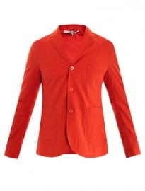 Carven Seersucker Single-breasted Jacket 146548
