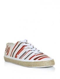 Dolce & Gabbana Stripe Canvas Trainers 146506