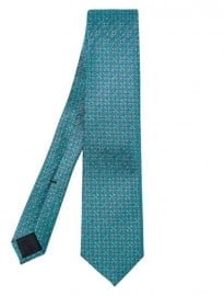 Gucci Horsebit Print Classic Silk Tie 183058