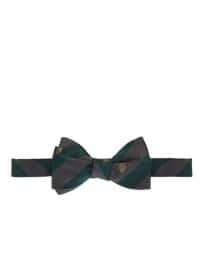 Lanvin Club Stripe Silk Bow Tie 166471