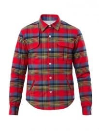 Band Of Outsiders Madras Quilted Check Jacket 168380
