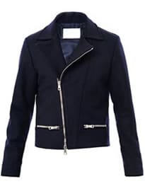 Richard Nicoll Wool Melton Biker Jacket 164849