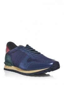 Valentino Nylon Suede And Leather Trainers 157700