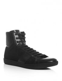 Saint Laurent Leather And Canvas Trainers