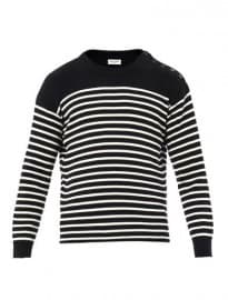 Saint Laurent Breton Stripe Sweater 163006