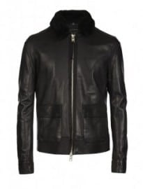 Allsaints Frame Leather Bomber Jacket