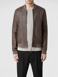 Allsaints Langly Leather Bomber Jacket