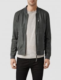 Allsaints Blythe Leather Bomber Jacket