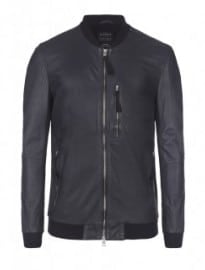 Allsaints Hakonie Leather Bomber Jacket