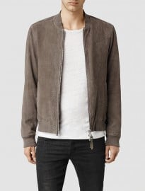 Allsaints Armoury Leather Bomber Jacket