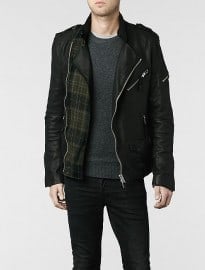 Allsaints Clash Leather Biker Jacket