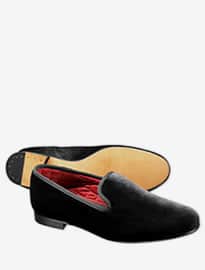 Black Lansdowne Slipper Shoes