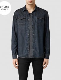 Allsaints Choko Western Denim Shirt